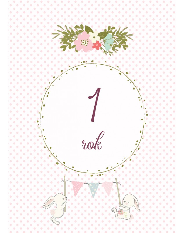 Míľnikové kartičky so zajkom