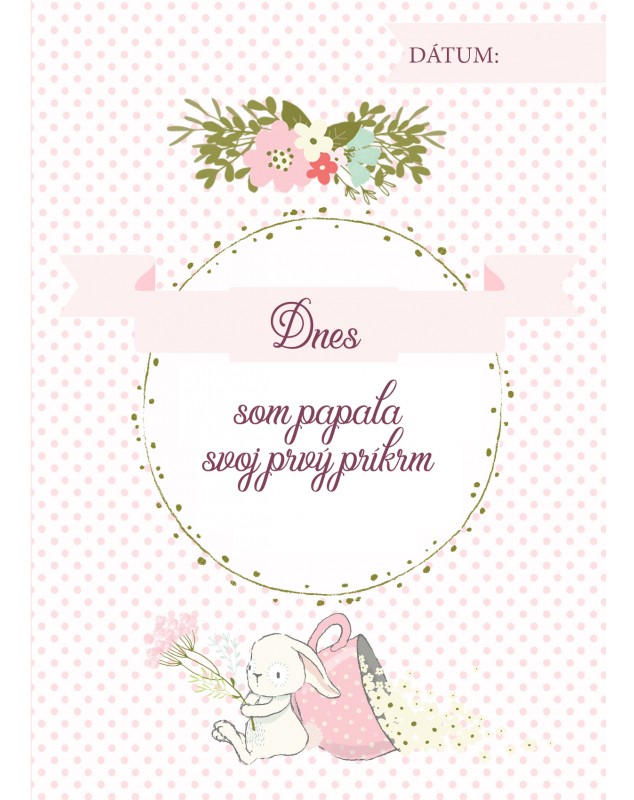 Míľnikové kartičky so zajkom