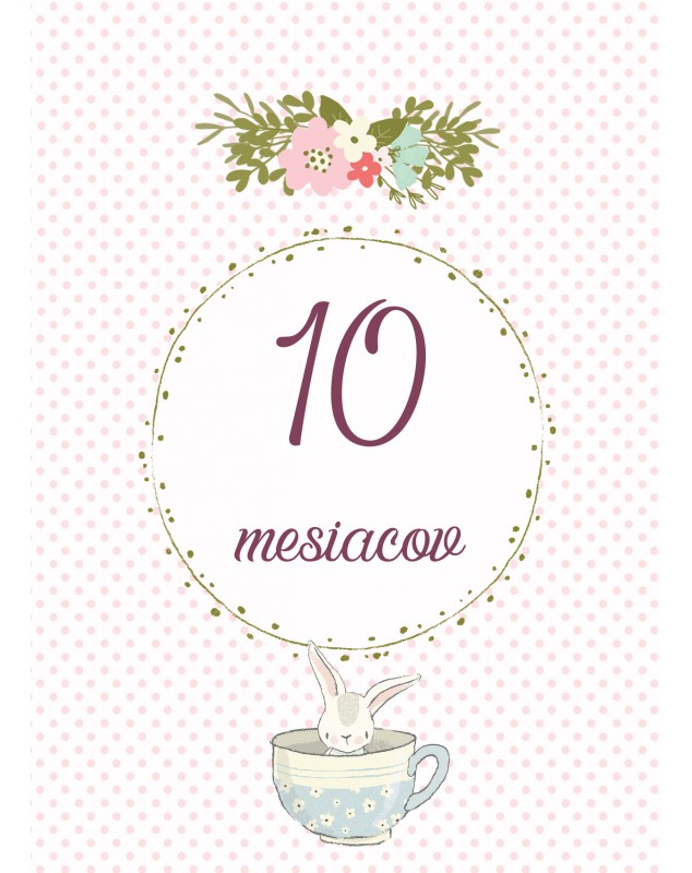 Míľnikové kartičky so zajkom