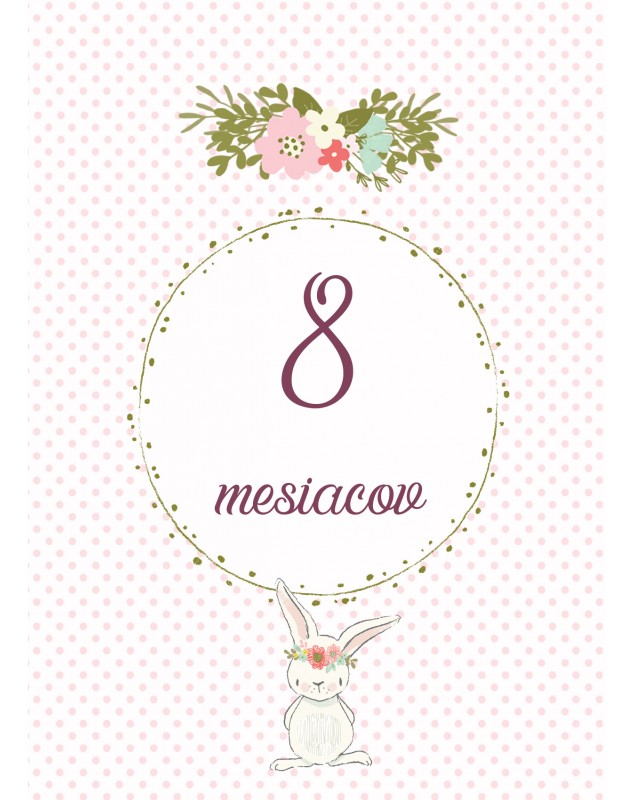 Míľnikové kartičky so zajkom