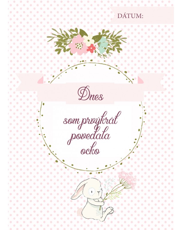 Míľnikové kartičky so zajkom