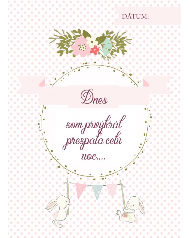 Míľnikové kartičky so zajkom