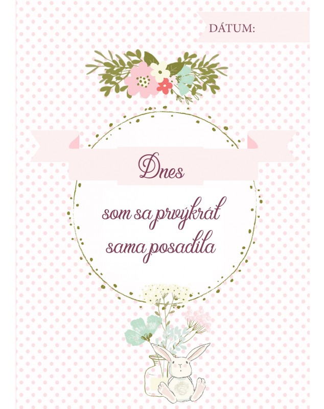 Míľnikové kartičky so zajkom