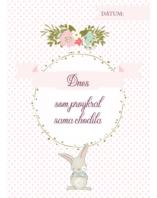Míľnikové kartičky so zajkom