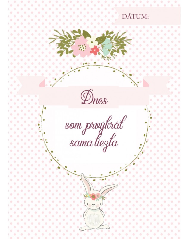 Míľnikové kartičky so zajkom