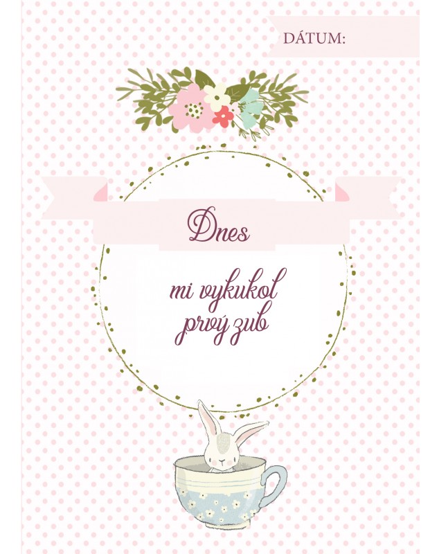 Míľnikové kartičky so zajkom