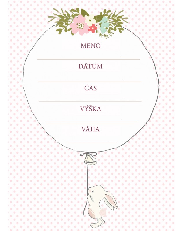 Míľnikové kartičky so zajkom