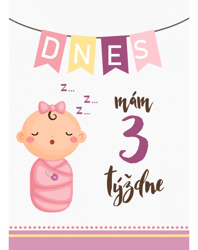 MÍĽNIKOVÉ KARTIČKY Cute Babies pre dievčatá