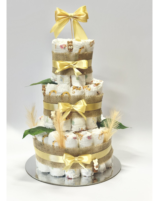 Unisex plienková torta, 3 poschodia