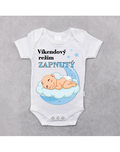 Detské body s nápisom Víkendový režim