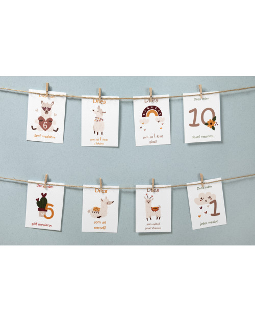 Míľnikové kartičky  Lamy