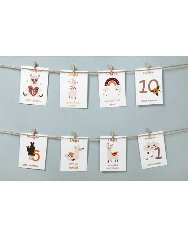 Míľnikové kartičky  Lamy