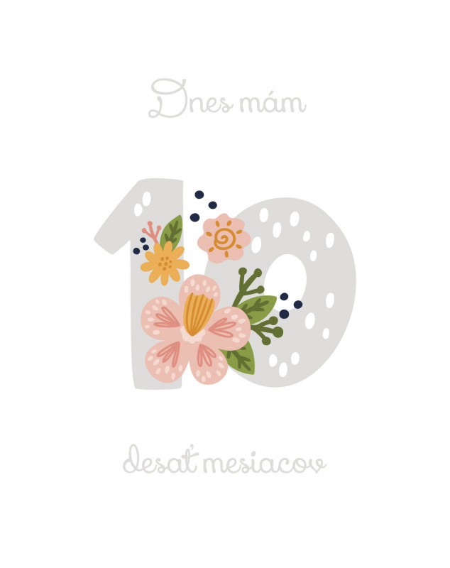 Míľnikové kartičky kvetinky