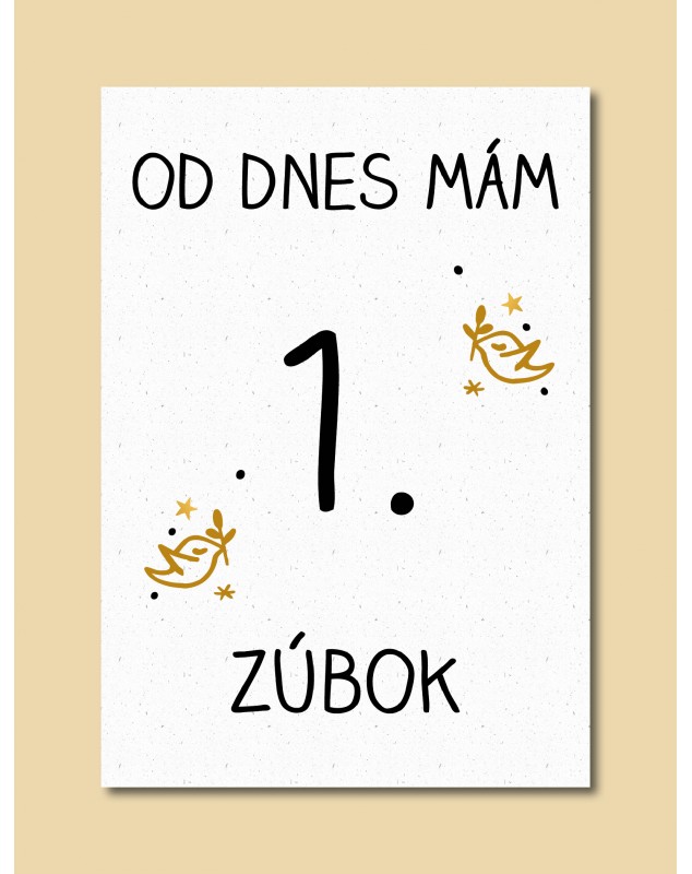 Jedinečné míľnikové kartičky na univerzálne použitie.